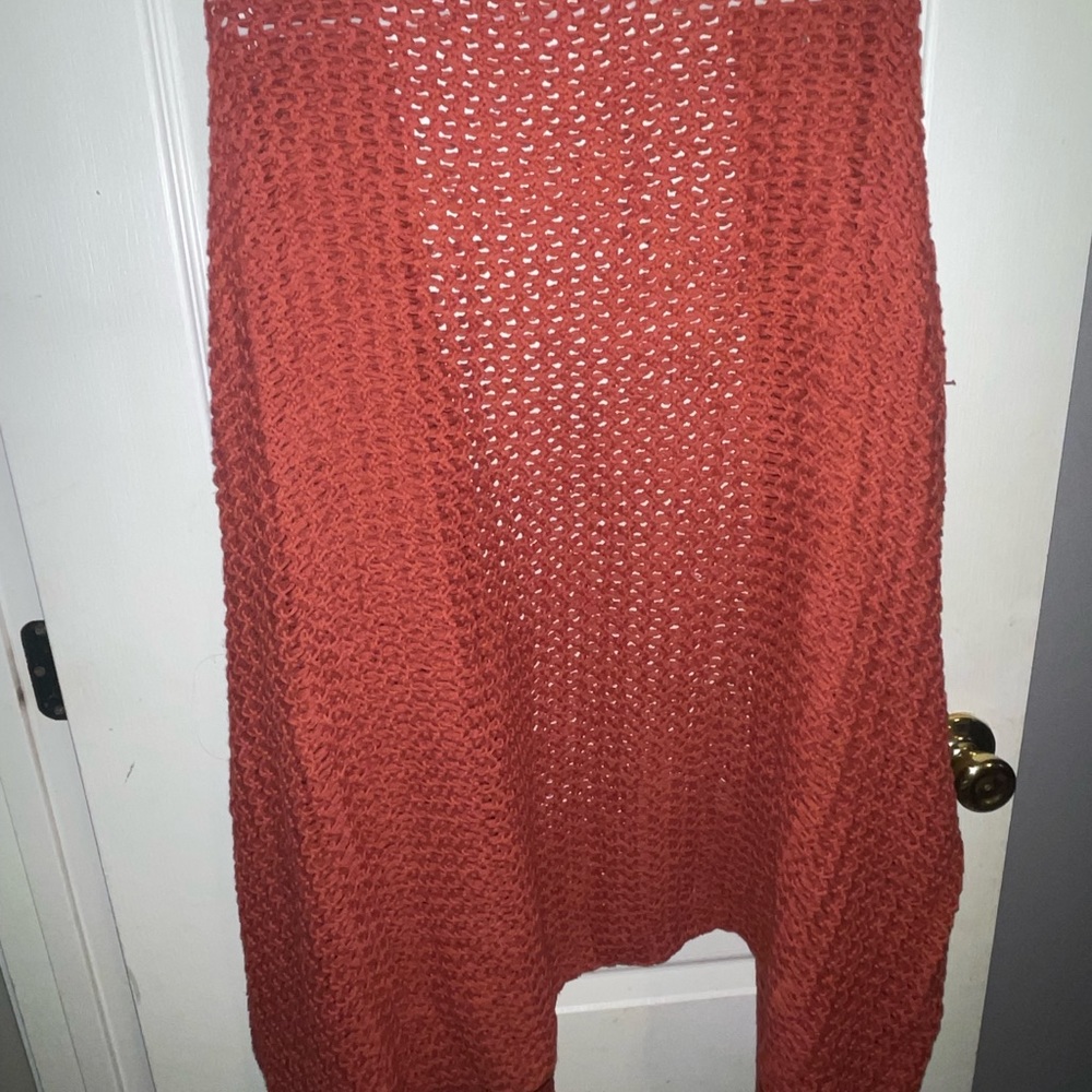 Evy’s Tree The Eden Size 1X Burnt Orange Mid Length Open Front Sweater - Picture 5 of 5